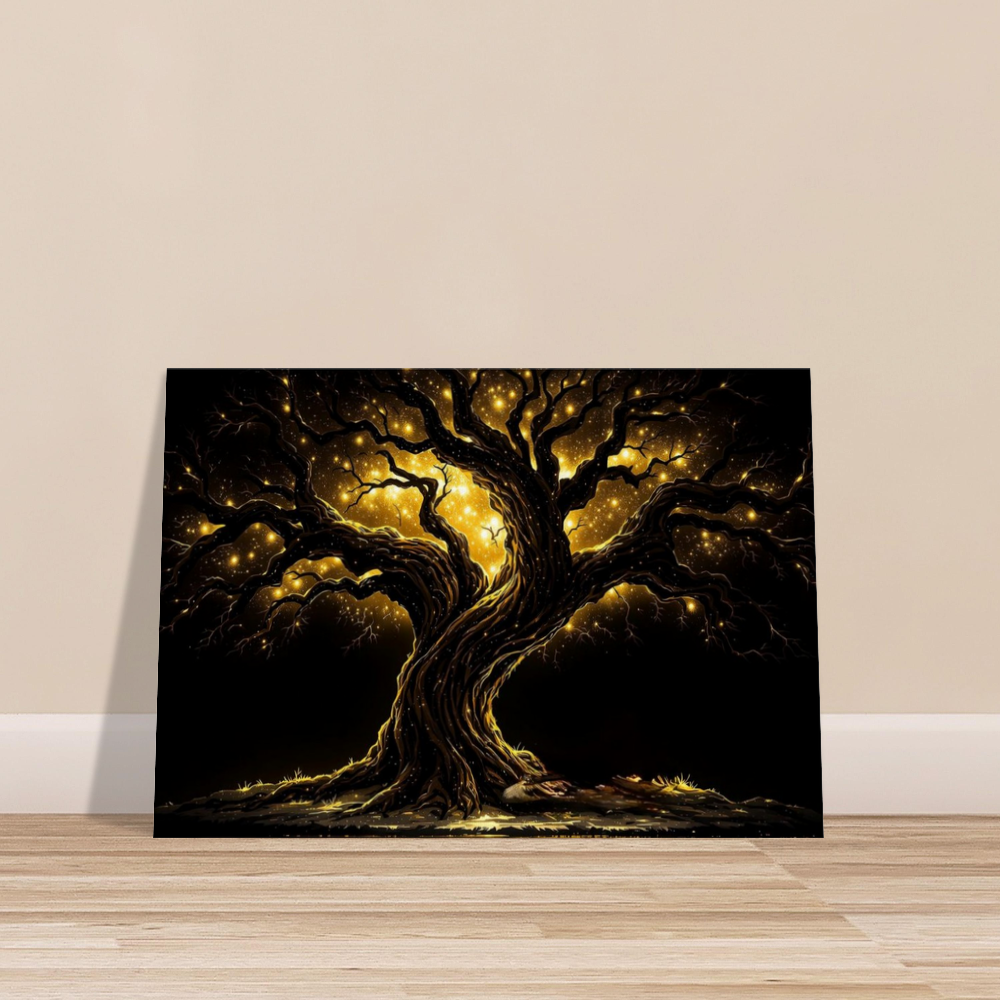 Tree of Life Canvas Wall Art – Mystical Fantasy Home Decor