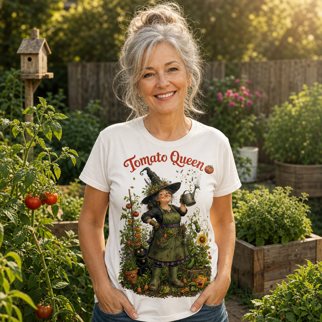 lustiges Sprüche T-Shirt  Gartenfreundin Kräuterhexe  Geschenk Shirt