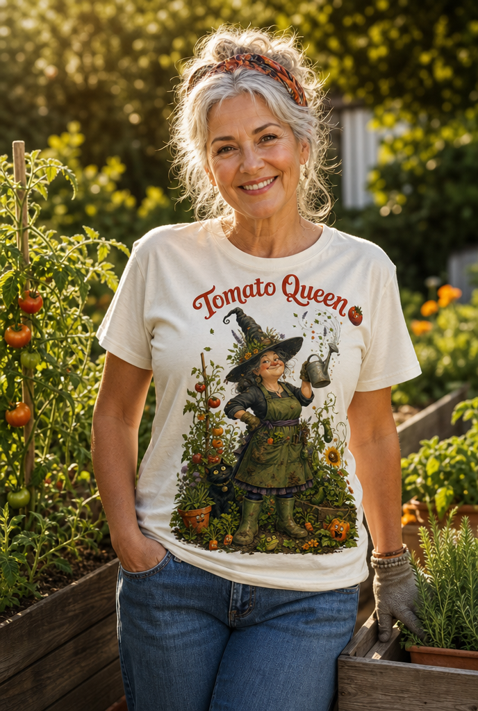 lustiges Sprüche T-Shirt  Gartenfreundin Kräuterhexe  Geschenk Shirt