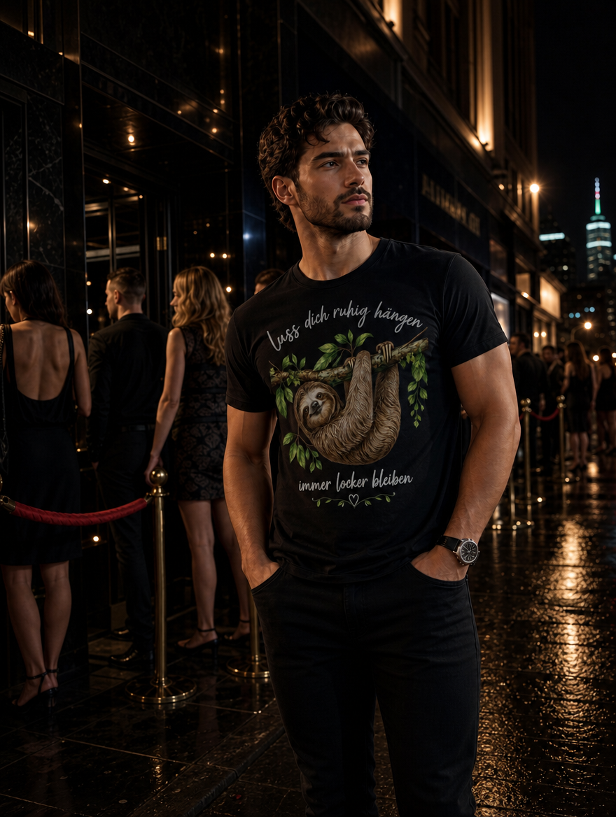 lustiges Sprüche T-Shirt witziges Fun Geschenk Faultier Kollegen Büro