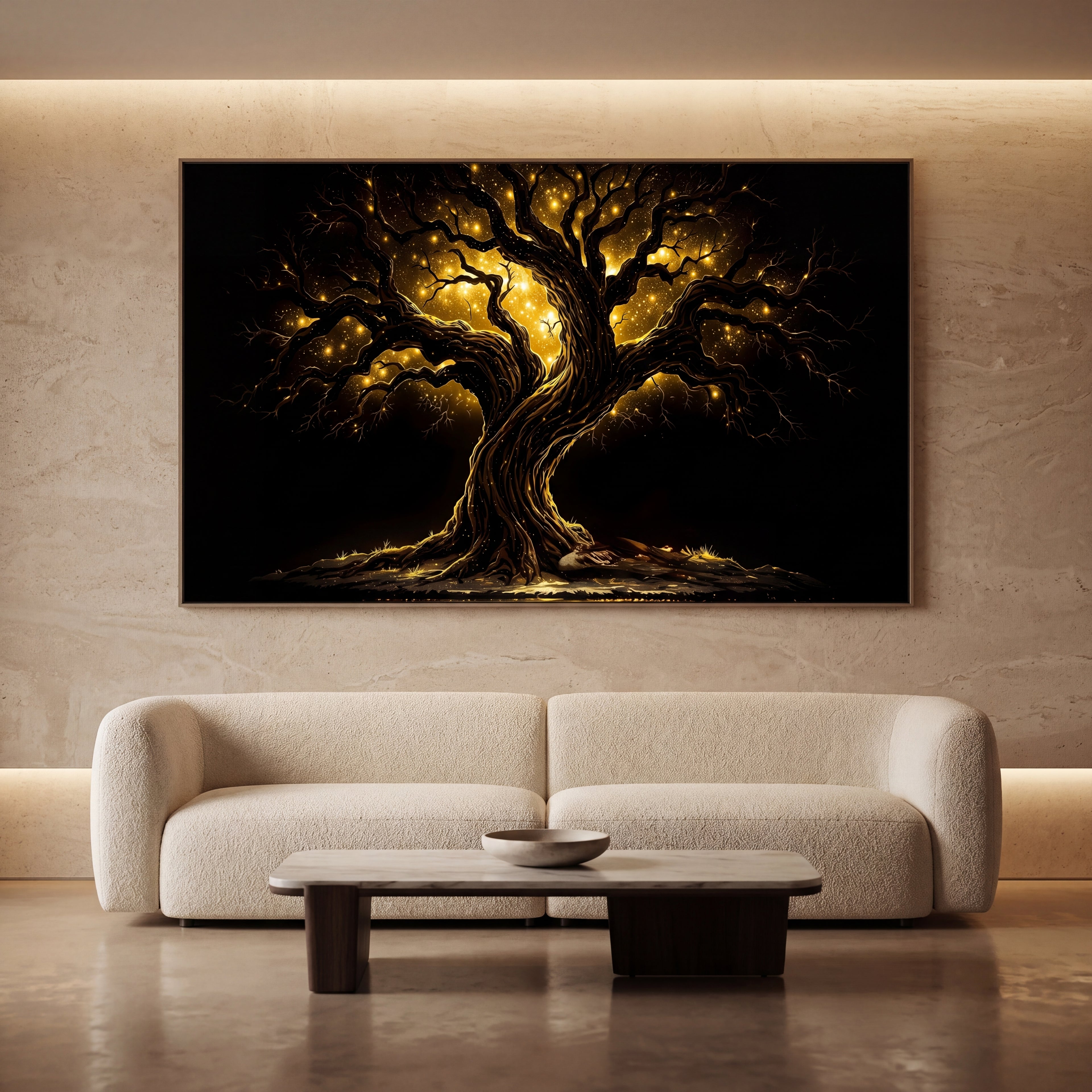 Tree of Life Canvas Wall Art – Mystical Fantasy Home Decor