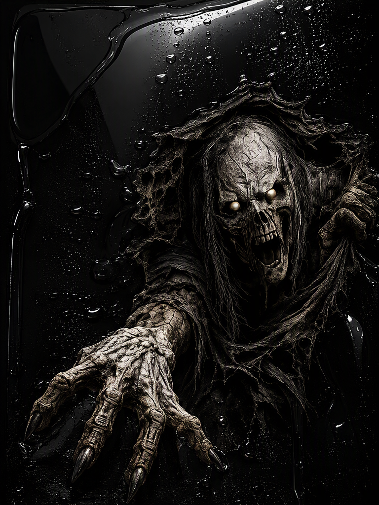 iPhone Hülle Hartschale Totenkopf Horror Gothic Halloween Geschenk Grusel