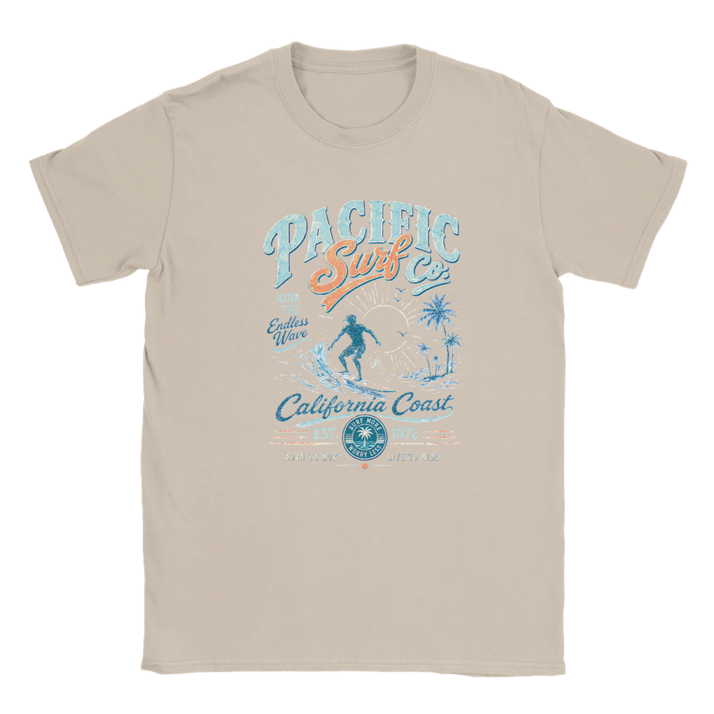 Vintage Surf T-Shirt Kalifornien Surfer Beach Retro Herren Damen Geschenk Strand