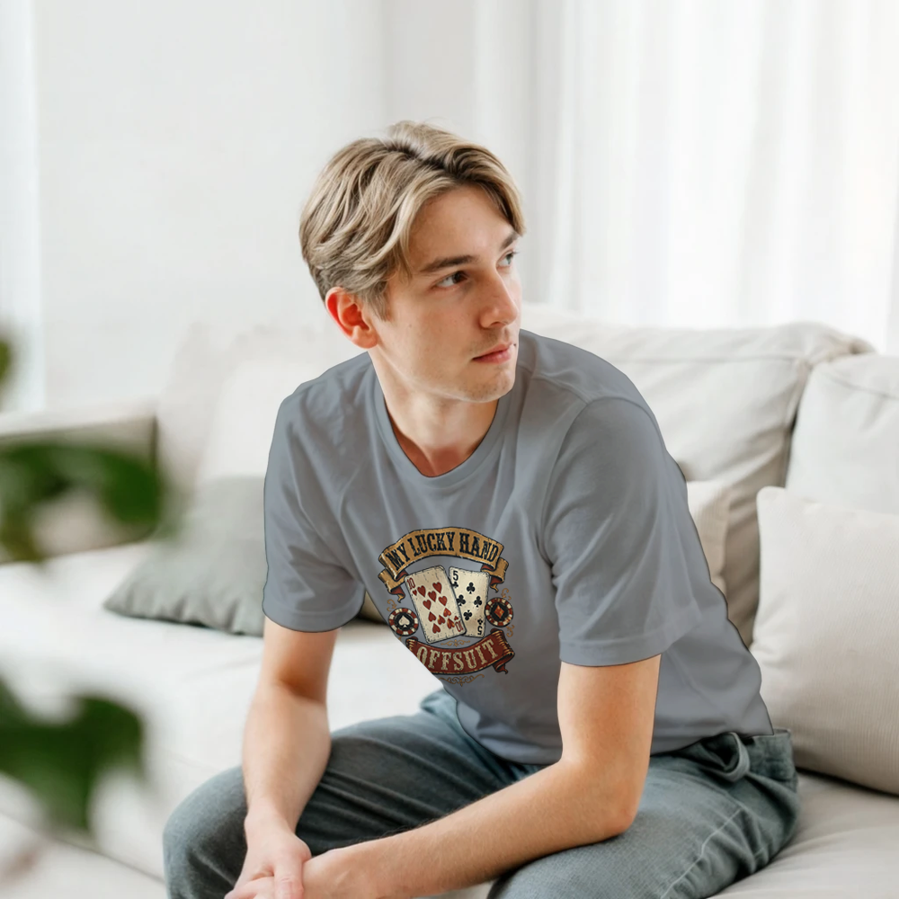 T-Shirt Poker Herren Damen Baumwolle Kartenspiel Casino Homegame Geschenkidee