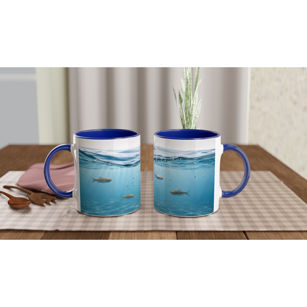 Schöne Tasse Fischmotiv Geschenk Kaffeetasse Aquarium Fische Meer