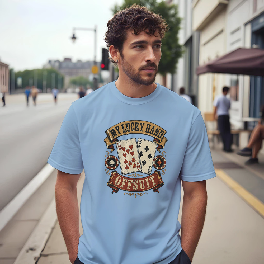 T-Shirt Poker Herren Damen Baumwolle Kartenspiel Casino Homegame Geschenkidee