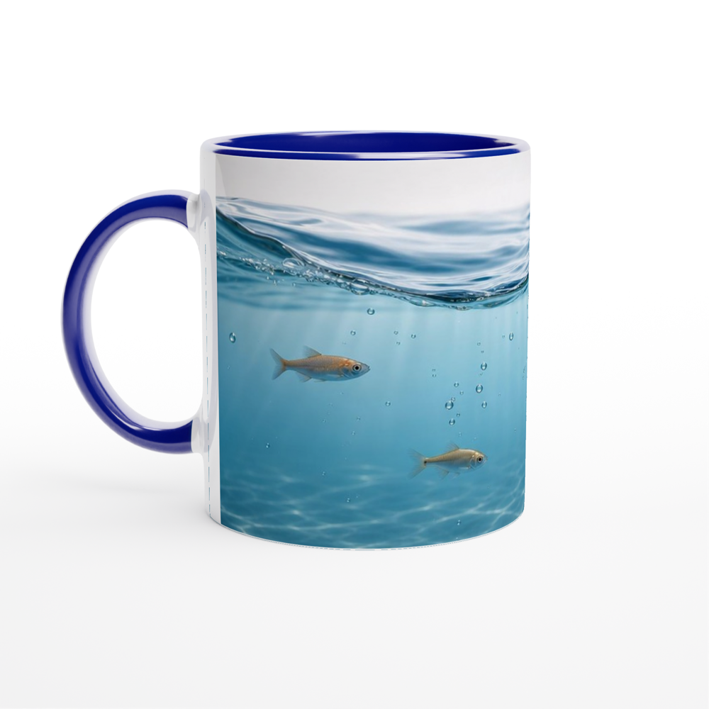 Schöne Tasse Fischmotiv Geschenk Kaffeetasse Aquarium Fische Meer