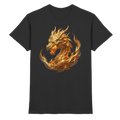 Premium Shirt „Golden Flame Dragon“ Golden Ascendance Edition | Cinematic Horizons