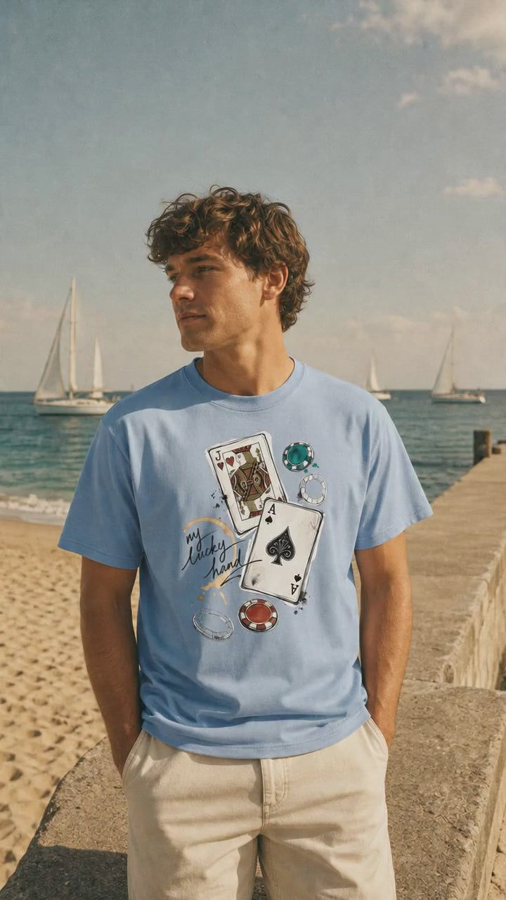 T-Shirt Poker Herren Damen Baumwolle Kartenspiel Casino Homegame Geschenk