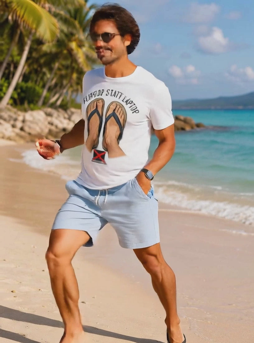 Herren Sommer T-Shirt  Humor lustiger Urlaubs Spruch Strand Sonne