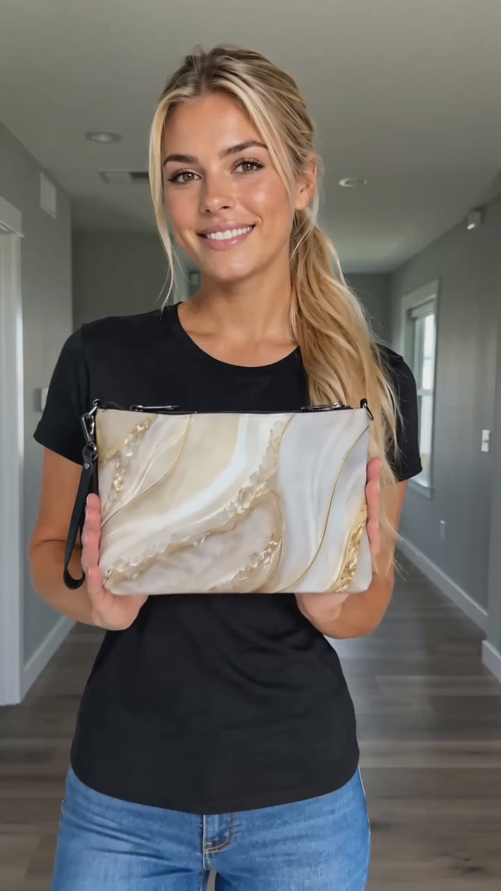 Umhängetasche Damen elegant – Handtasche mit Schultergurt für Alltag und Abend